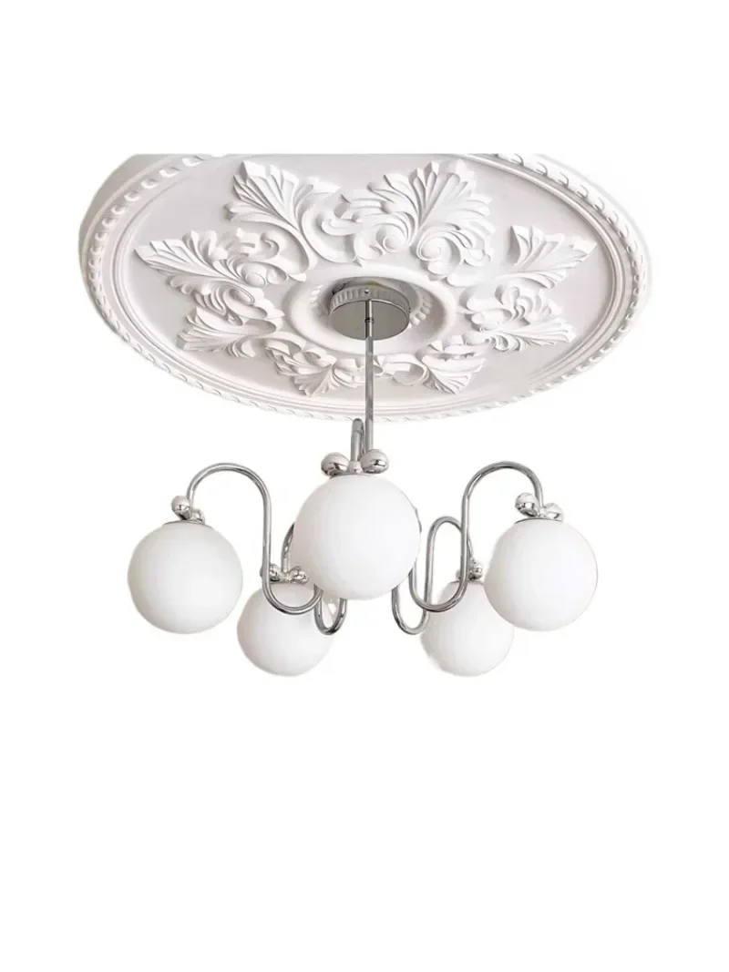 

French living room chandelier, cream magic bean lamp medieval, Nordic creative Mickey, bow dining room bedroom lamp