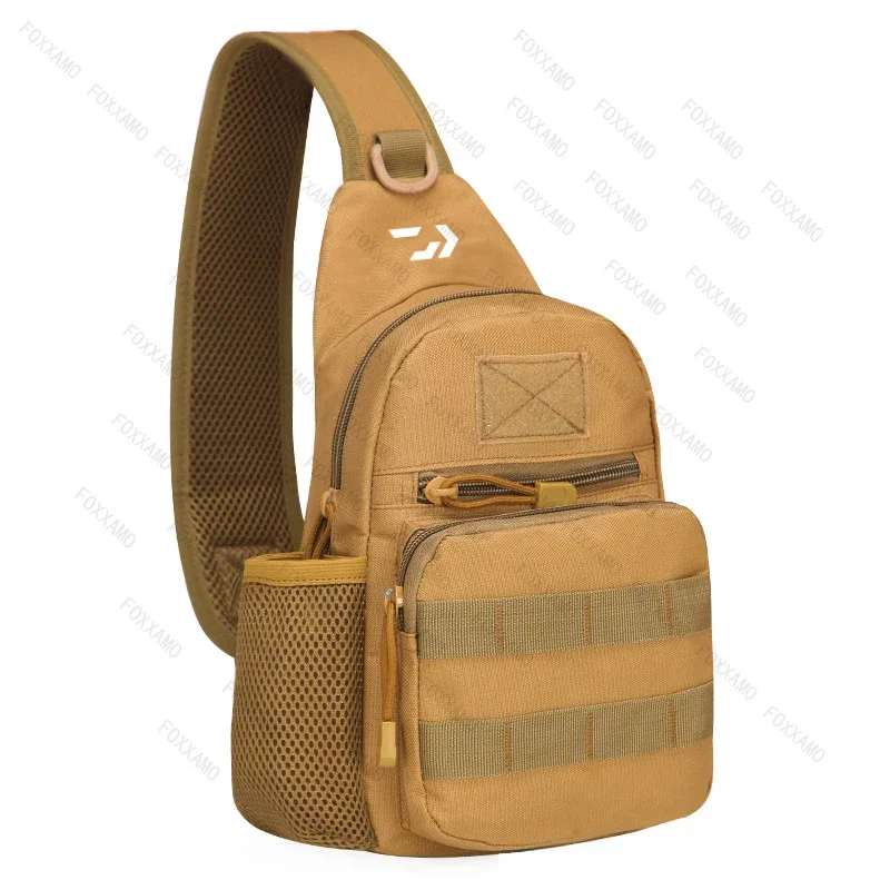 Outdoor Tactical Camouflage Kettle Chest Pack Bags Men Hiking Backpack Nylon Hunting Fishing Molle Army Trekking Shoulder Bag