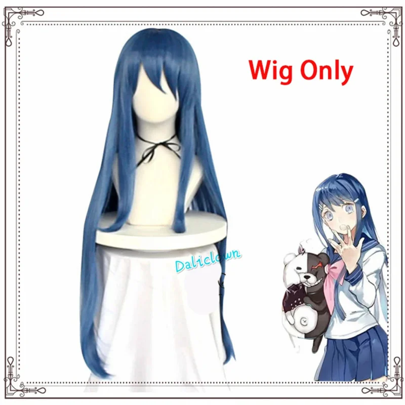 ss13Super DanganRonpa Sayaka Maizono Косплей Костюм Девушка Школьная форма Женский наряд Аниме Парик Одежда для Хэллоуина Платье