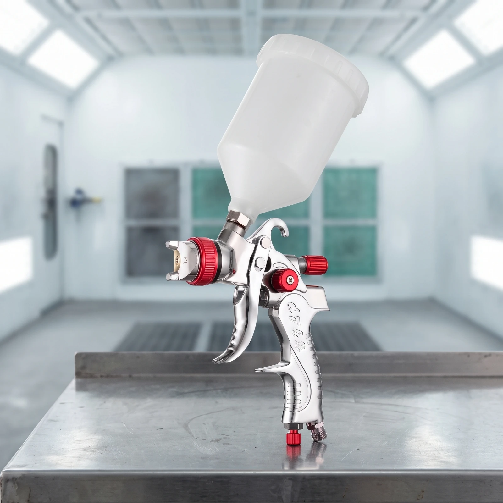 HVLP Spray Multi-Nozzle Top-Feed Feed Spray Sprayer Adjustable Professional for Painters, Automotive Painting