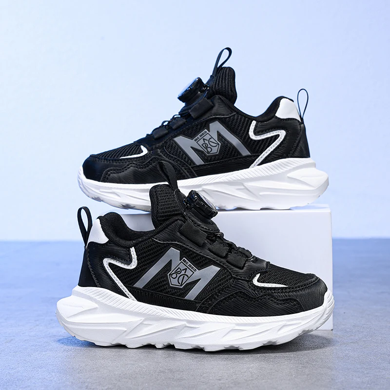 

Kids Boys Girls Sports Running Shoes Casual Board Leather Soft Soled Tennis Sneakers Children Outdoor School Walking Shoes