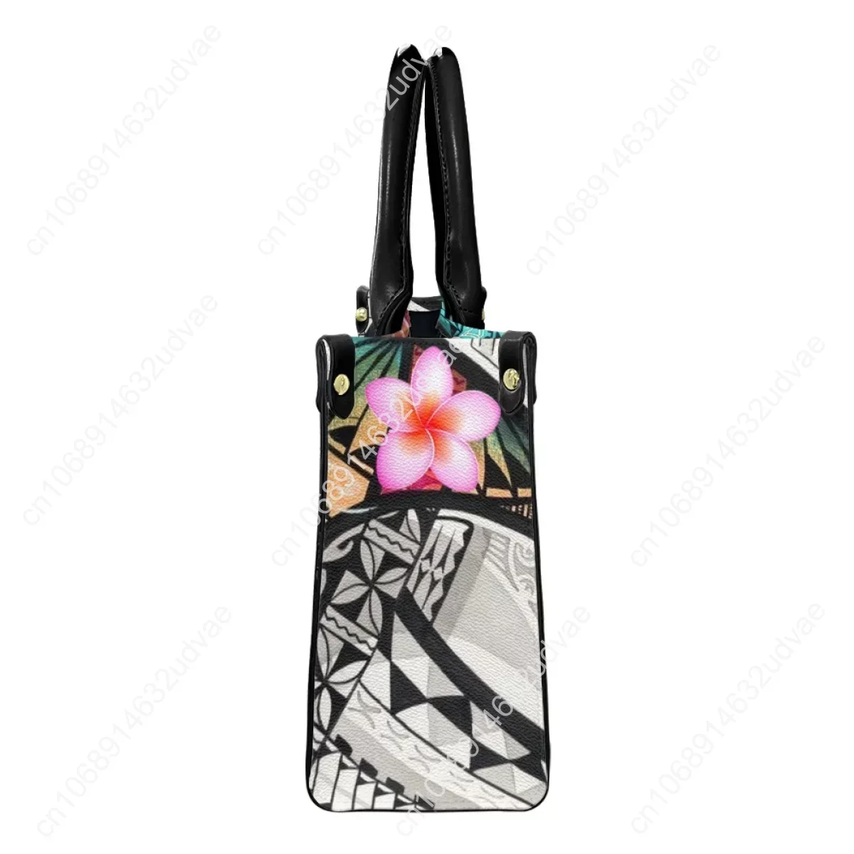 Polynesian Tribal Plumeria Design Cross Body Bags for Women Small Leather Female Handbags Fashion Top-handle Totes Bolsa Femme
