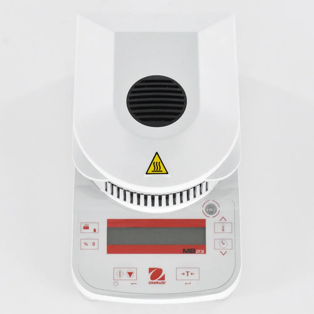 Analizator wilgotności Ohaus MB23 Lab Ogrzewanie na podczerwień Tester wilgotności ziarna Miernik 110g Pojemność RS232