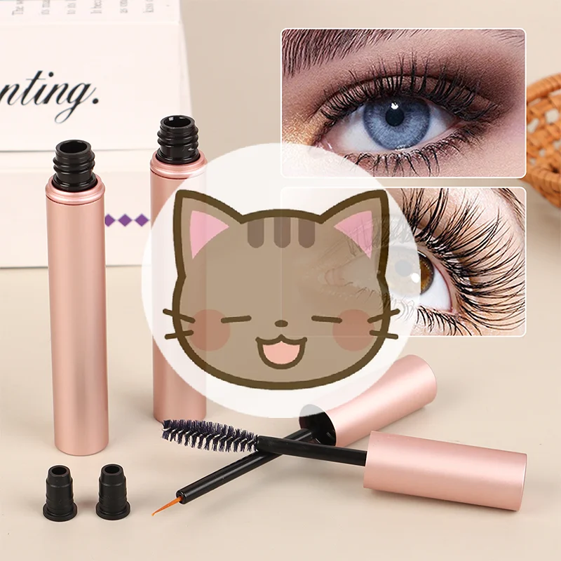 1 Stück 4ML Aluminium-Mascara-Tube, Eyeliner-Farbverlaufspuder, blau, leere Wimpernverlängerungsflasche, nachfüllbarer Behälter
