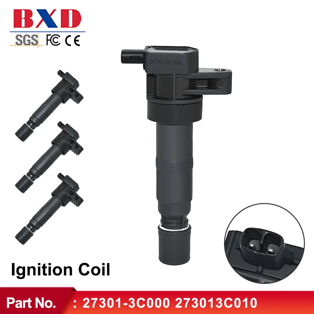 1/4pcs Ignition Coil 27301-3C000 273013C010 For Hyundai Azera Genesis Santa Fe Kia Sedona Sorento