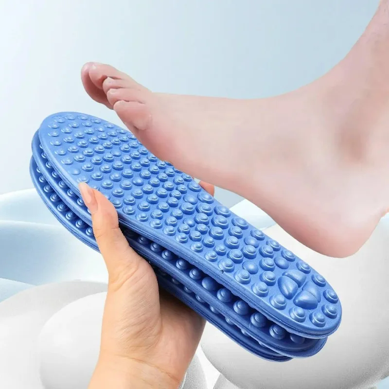 5D Massage Insoles for Plantar Fasciitis Pain Relief EVA Orthotic Shoe Insert for Relieve Foot Fatigue Improve Blood Circulation - view 5