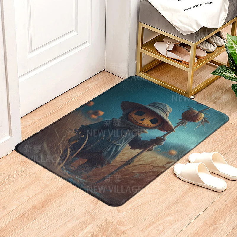 House entrance carpet Home door mat Living Room Bath Foot bathroom non-slip water absorption rugs bath Halloween Autumn Pumpkin