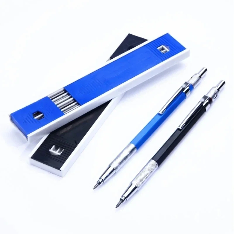 2.0mm Mechanical Pencil Set 2B Blue/Black Lead Refills Office Writing School Art Painting Design Sketch Tools Student Stationery