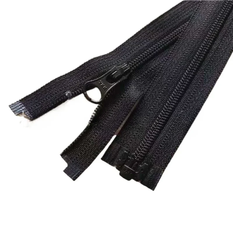 20pcs/Lot YKK Zipper 3# 50-80cm Nylon Coil Single Open Right Insert Black White Sunscreen Jacket Down Repair Sewing Accessory