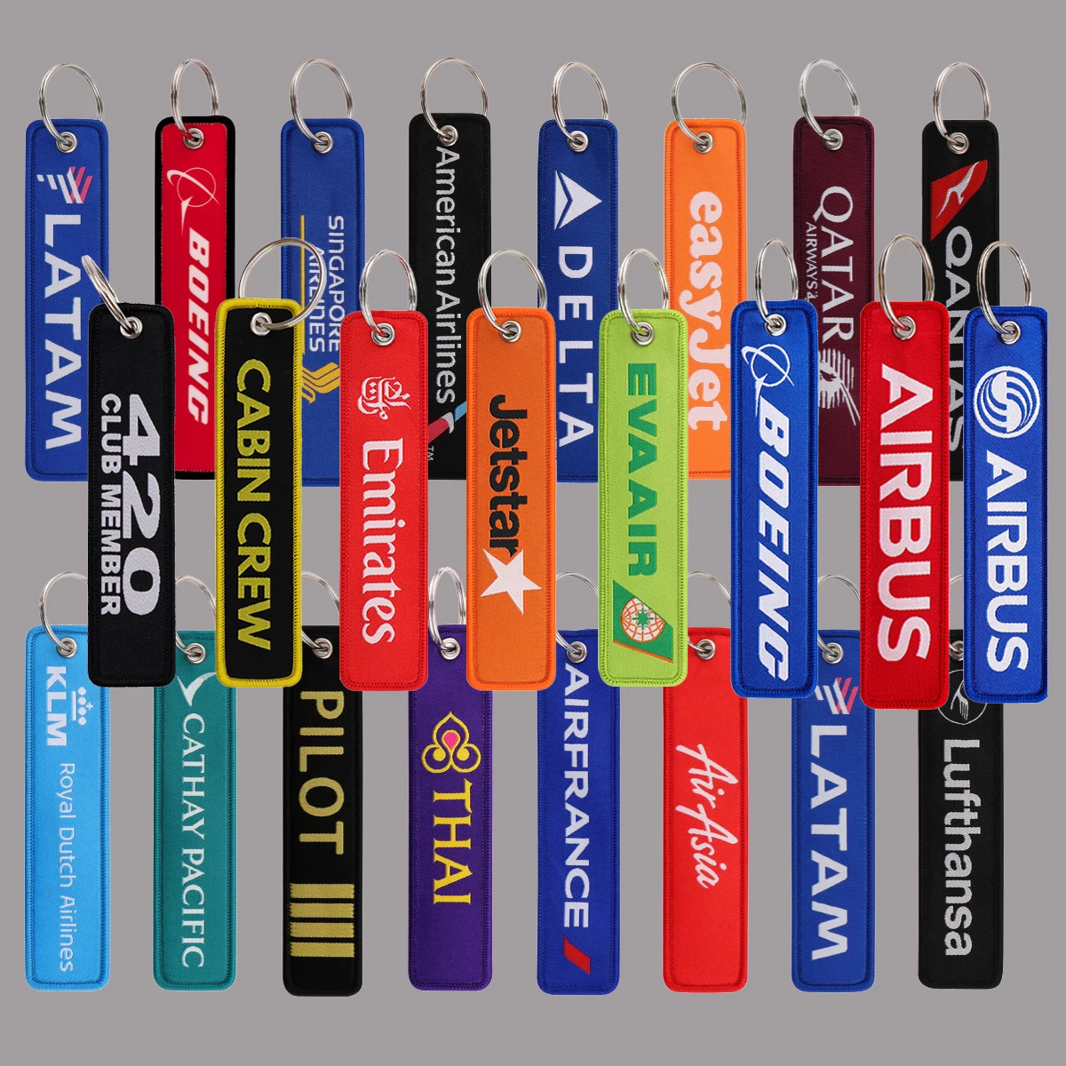 1 قطعة الطيران التطريز مفتاح Fobs المفاتيح للدراجات النارية سيارات كيرينغ مفتاح العلامات تشافيرو مجوهرات اكسسوارات هدايا #4