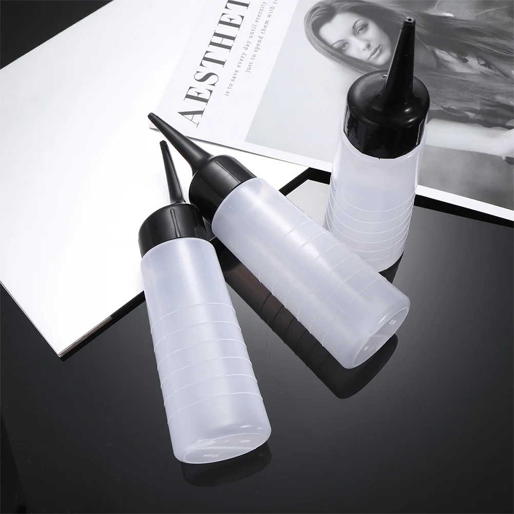 

Color Applicator Bottle Beauty Salon Small Soft Plastic Shampoo Oblique Mouth Squeeze Dye Perm Pot Dry Cleaning