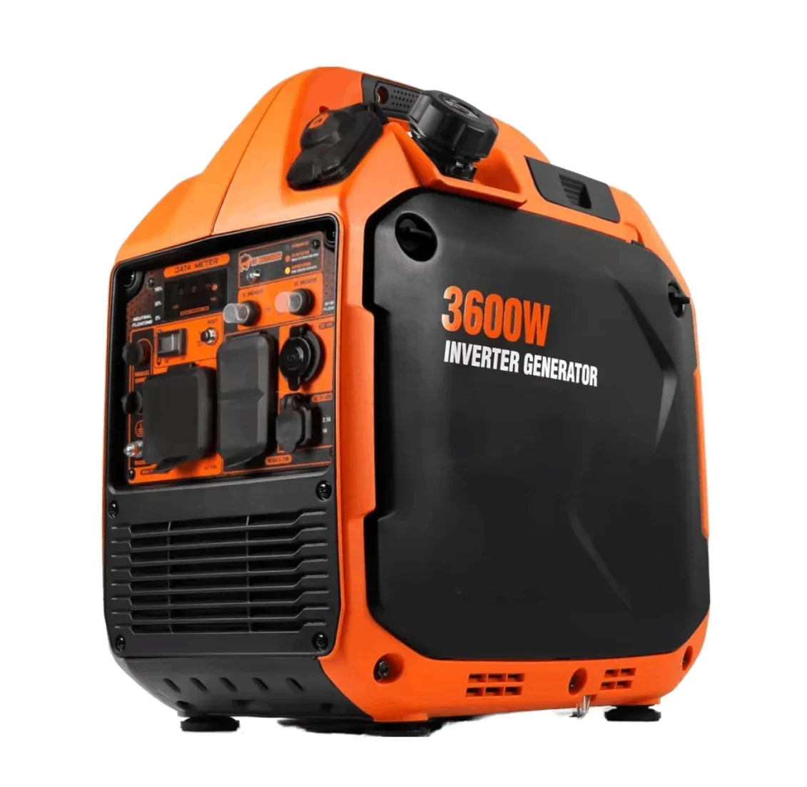 YHS RV-Ready 3600-Watt Gas-oline Generator Quiet Lightweight Portable Inverter Fuel Shut Watchdog 4-Stroke Engine 1500rpm Speed