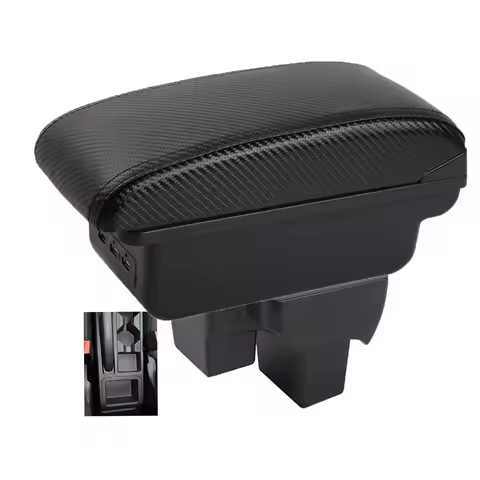 For Car Volkswagen VW Polo Nivus Novo Virtus Armrest box central armrest storage box elbow support for drivers and passengers
