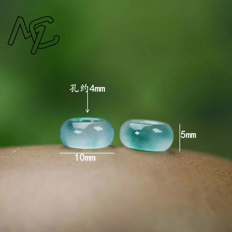 10pc A Green Jade 10mm Circular bead DIY Bracelet Pendant Earrings Charm Jewellery Fashion Accessories Amulet Gifts Women Men