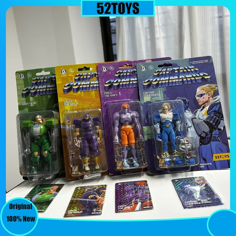 Special Offer 52TOYS CAPCOM Captain Commando Figure Mack The Knife Ginzu The Ninja Baby Head Action Figure Collectible Statue