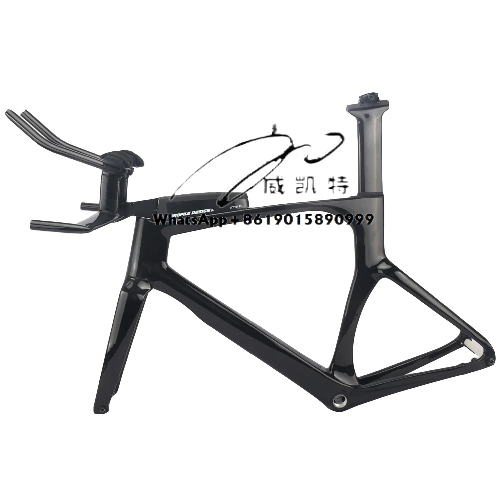 

TT Disc Bike Carbon Road Triathlon Frame 700* 32C Tire Carbon Trial Time Bicycle Frame Flat Mount Disc Road TT Frame