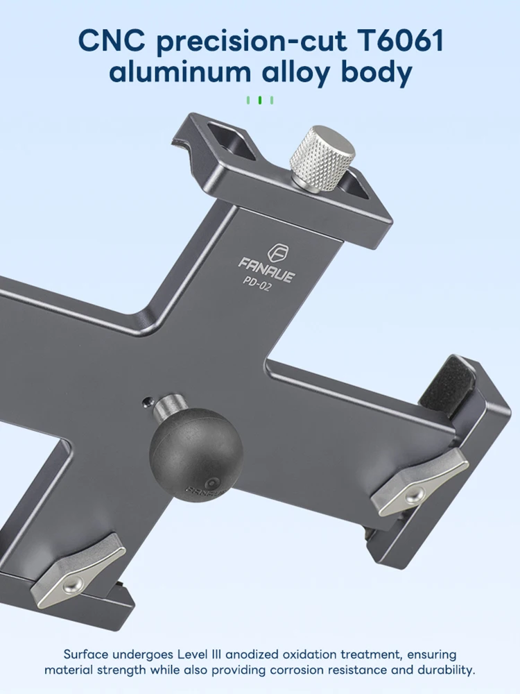 FANAUE aluminiowy uchwyt na Tablet zacisk statywu regulowany stojak dla 3.7-9 \