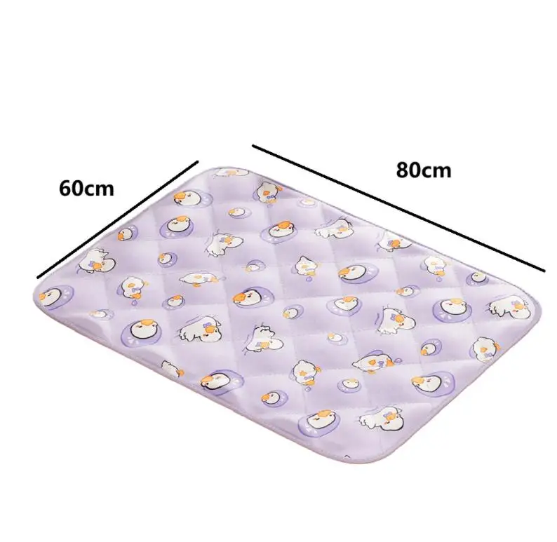 Aolso Waterproof Toddler Mattress Protector Pet Cooling Mat ABS Washable Bed Pad For Single Beds/toddler Beds/baby Cots