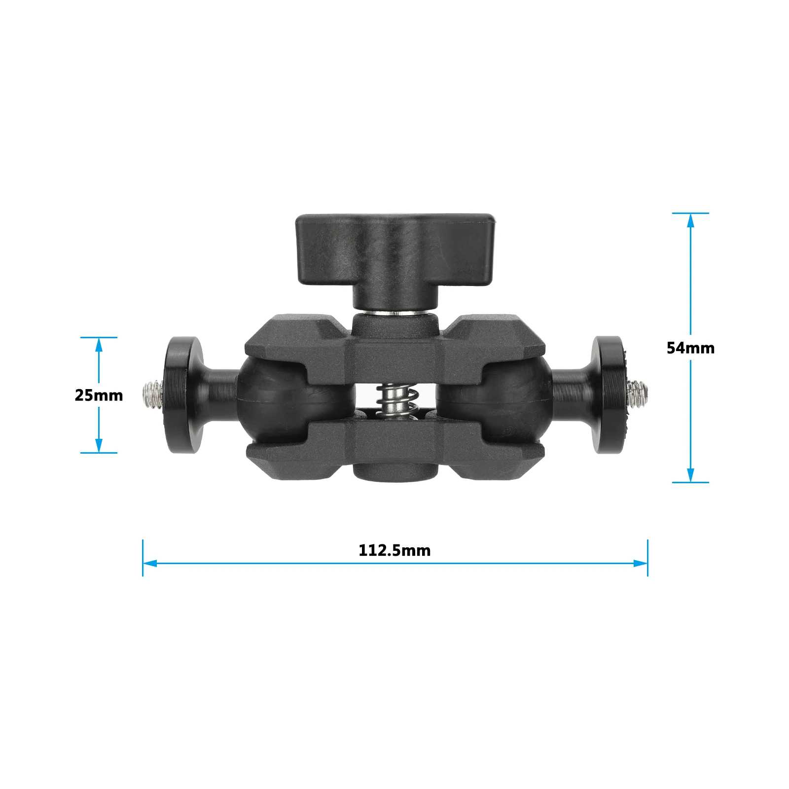 HDRIG-Camera Magic Braço Extensão, Monitor, Microfone, Gaiola Kit Rig, Cabeça Bola Duplo, 4.4"