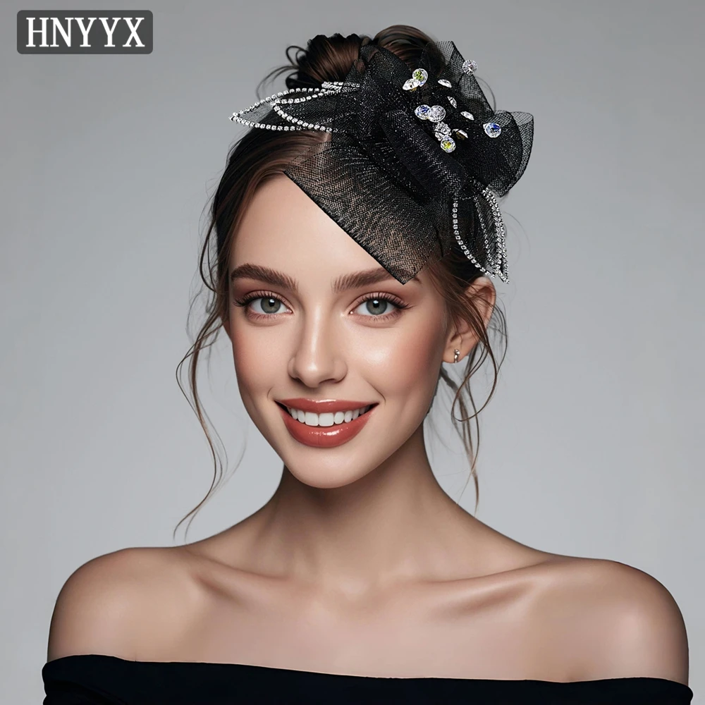 

YouLaPan Bridal Wedding Bow Headband Handmade Decoration Diamond Ladies Banquet Dancing Party Fashion Hair Accessories YXA121