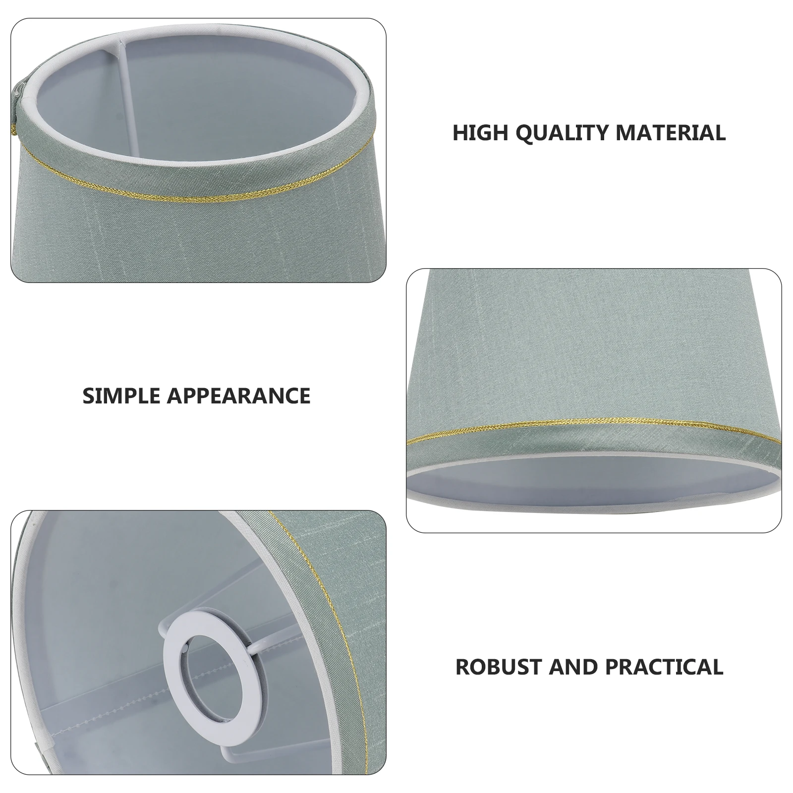 

Fabric Lampshade for Ceiling Light Green Bedside Table Floor Lamp Cloth Cover Shades Decor Dust Protection Modern Atmosphere