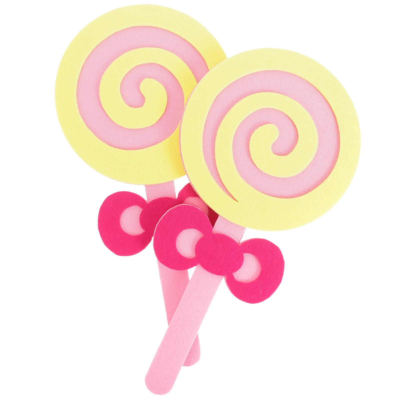 

2 Pcs Decorative Fake Lollipop Models Props Giant Lolipop Decoration Wedding Suckers and Lollipops Bulk