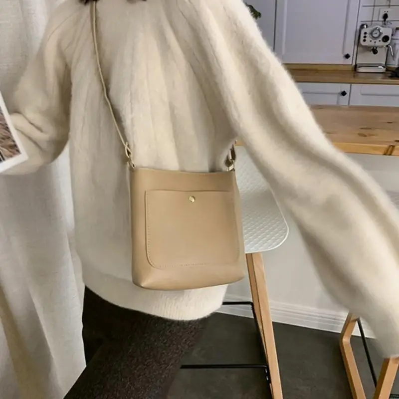 

PU Leather Shoulder Crossbody Bags for Women Girls Handbag with Detachable Strap 547A