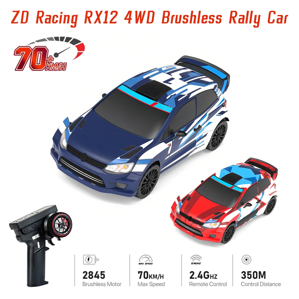 

1/12 RX12 Гоночный радиоуправляемый автомобиль 70 км/ч Высокоскоростной автомобиль 4WD 3S 2200 мАч 6 каналов 350 м с аккумулятором Раллийный автомобиль Бесщеточная модель гусеничного автомобиля