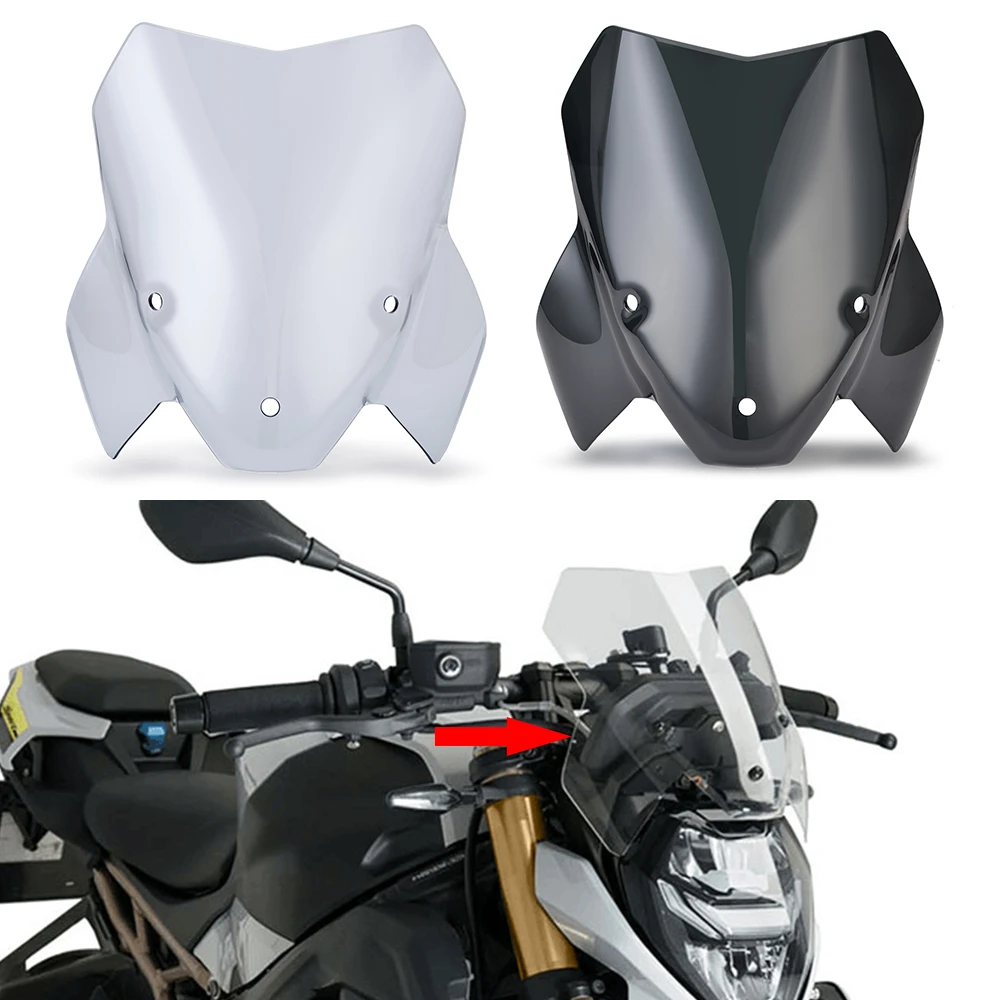 S1000R 2021 2022 2023 Windshield Windscreen For BMW S 1000R S1000 R S1000R Wind Screen Shield Airflow Deflectors Accessories