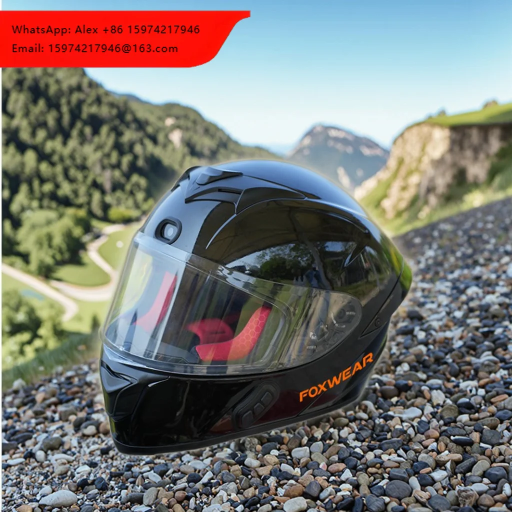 New Foxwear 4K Camera For Voice Integrated Smart Helmet Men's Women's All-Season Full-Face 3C Certified ABS Shell