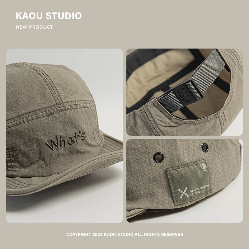 الرجعية لينة الحواف التجفيف السريع قبعة بيسبول النساء الربيع الصيف التخييم في الهواء الطلق تنفس واقية من الشمس رقيقة 5-لوحة قبعة رجالي