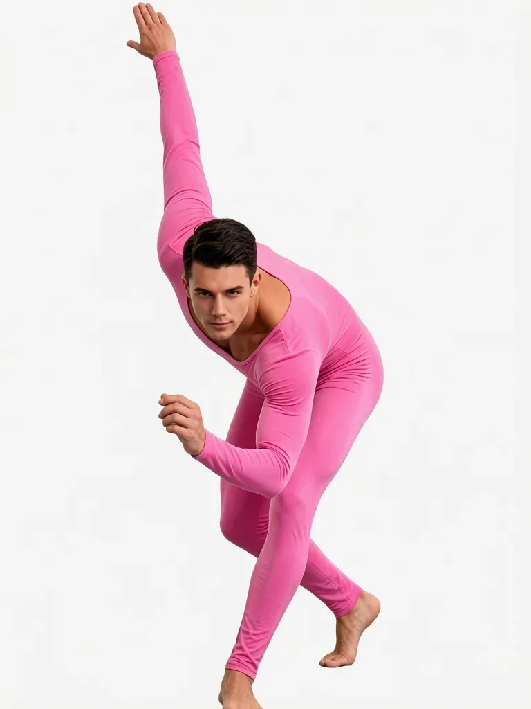Men Plus Size Bodysuit Thin Sheer Ice Silk Jumpsuit High Elastic Yoga Shaping Bodysuit Tights Bodystocking Leggings Fashion