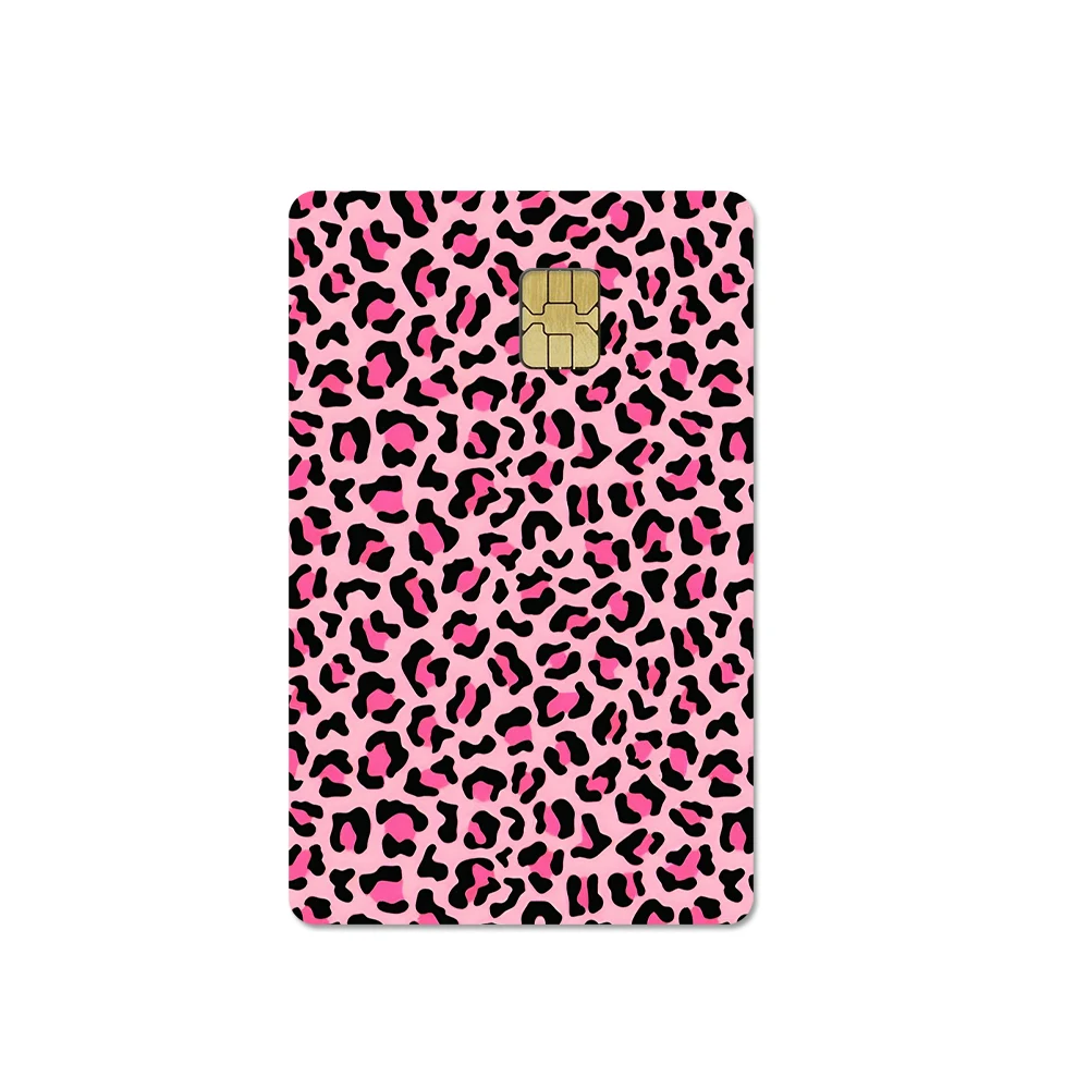 Premium Leopard Print Card Sticker Set Waterproof PVC Bank Card Skin Cover Stylish Credit Card Protection Decal Skin Gifts view 5