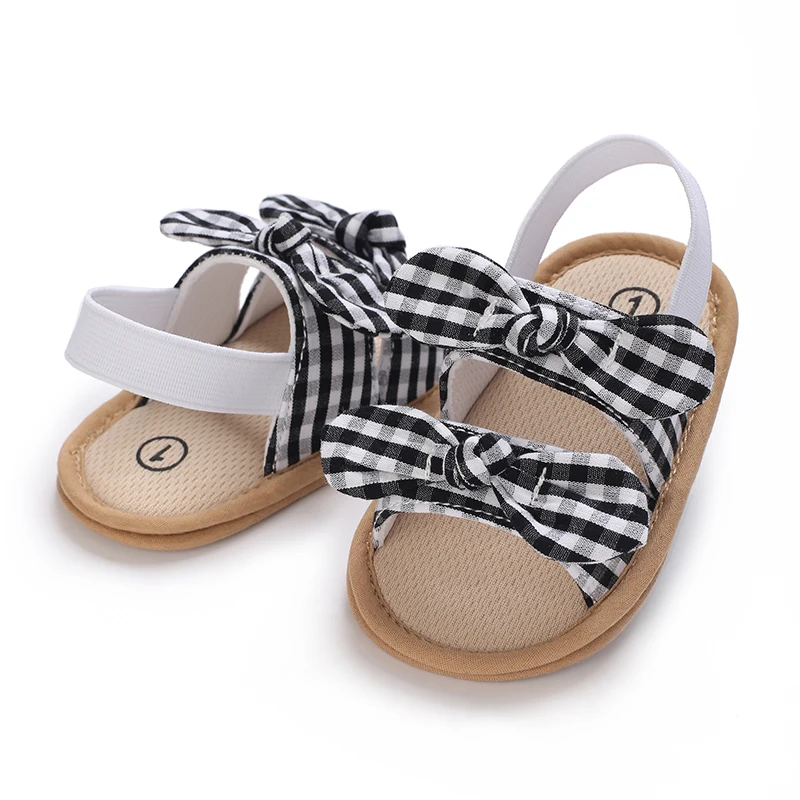 Fashion Cute Bow Open Toe Sandals Suitable For Baby Girls Light Walking Shoes Suitable For Summer Breathable lightweight walking