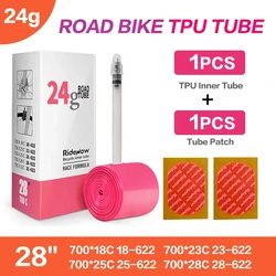 Ridenow 20 Inch Ultra Light Folding Bicycle Inner Tube  406 / 451 Road Bike Valve Length Super For Folding Road Bike For Birdy