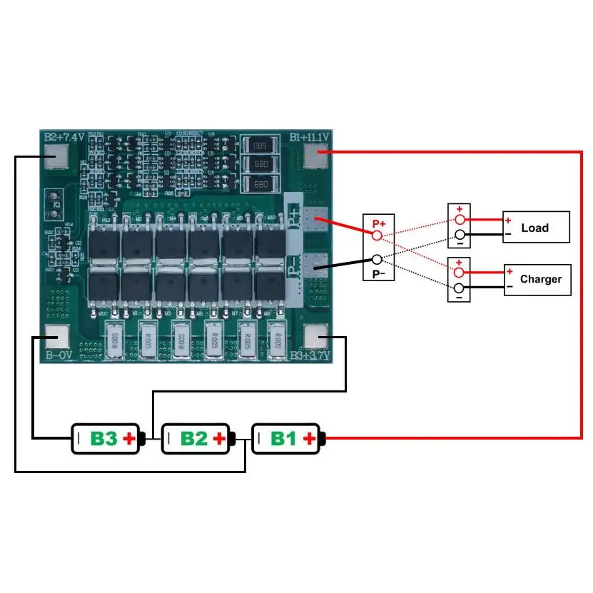 Lifepo4 1S 2S 3S 4S BMS مجلس حماية 3.2V 6.4V 9V 12V 18650 32650 32700 الليثيوم الحديد الفوسفات بطارية تهمة التفريغ لوحات