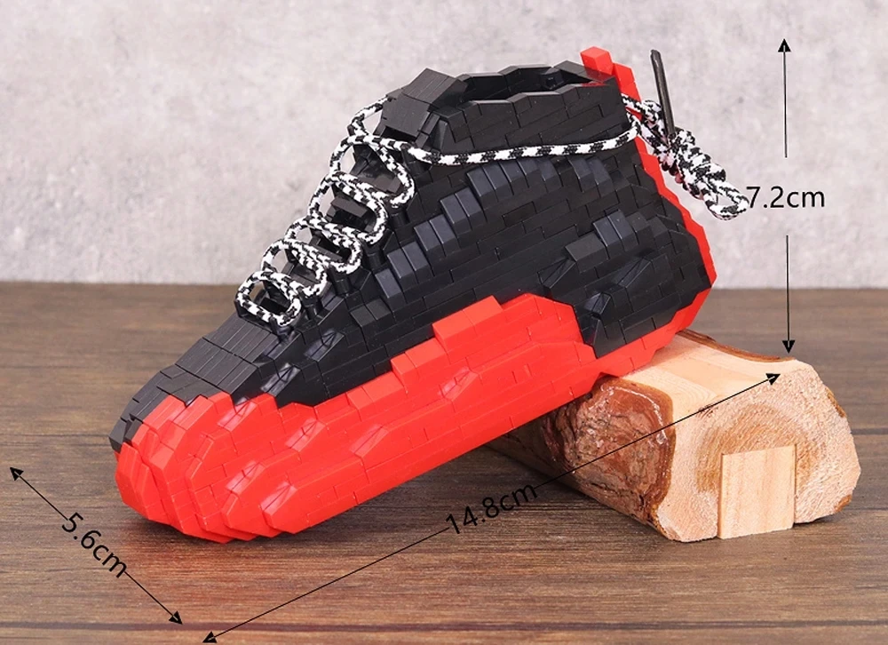 Neue DIY Sport Basketball Schuhe Bausteine Anime Turnschuhe Jungen Mädchen Spielzeug Auktion Modell Montage Block Ziegel Kinder Spielzeug Geschenke – Detail 16