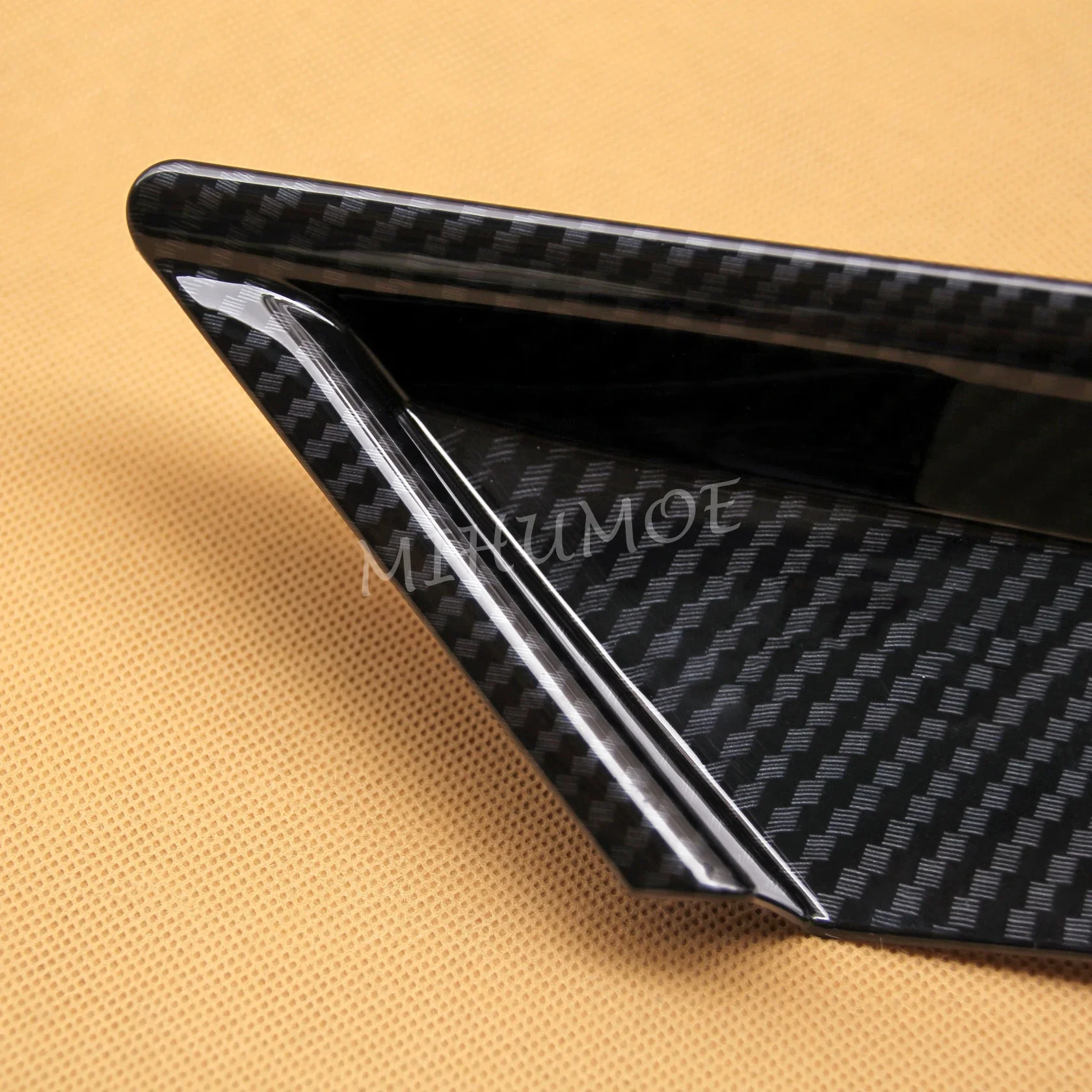 لتويوتا كامري 2018 2019 2020 2021 2022 2023 2024 ألياف الكربون الداخلية غطاء مقبض الباب الزخارف اكسسوارات #4