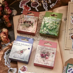 50Pcs Forest Adventure Serie Decoratieve Box Stickers Scrapbooking Materiaal Label Dagboek Briefpapier Album Telefoon Journal Planner