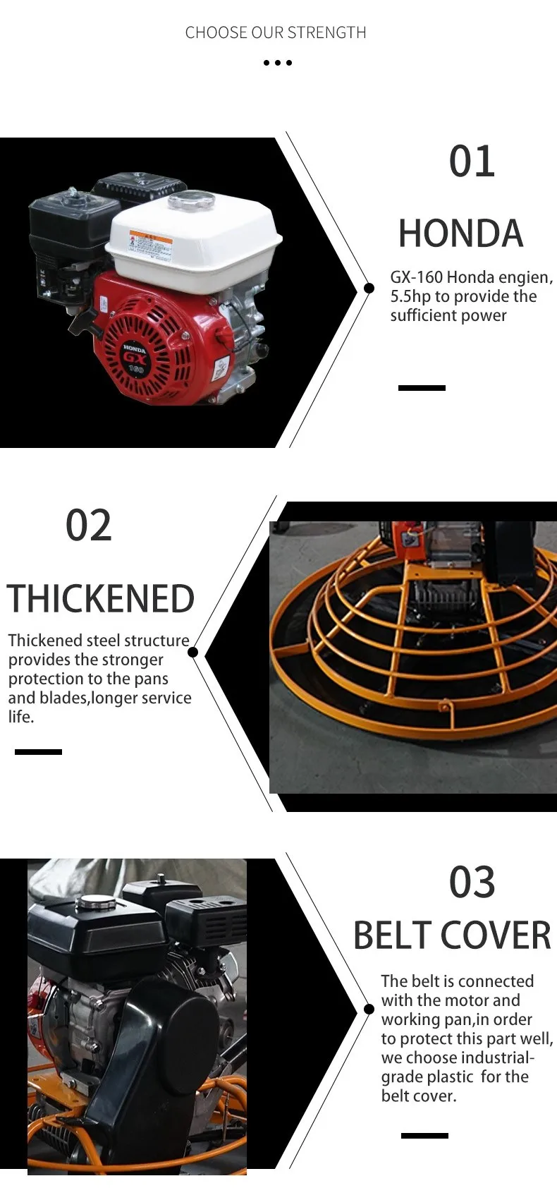 Truelle électrique légère à main multinationale exportée de haute qualité