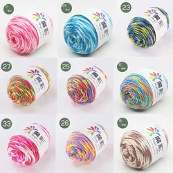 D&D 45g/Ball Mixed Colorful Crochet Thread Yarn Soft Hand-Woven Thickness Segment Dyed Wool Yarn Baby Scarf Shawl Sweater Hat