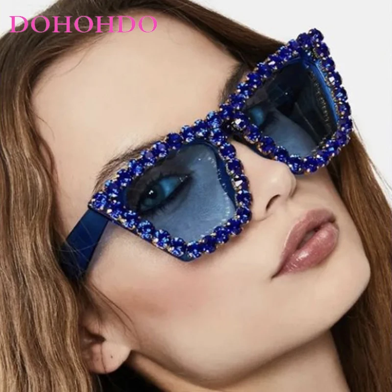 

Oversized Cat Eye Imitation Diamond Women Sunglasses Luxury Brand Design Men Sunglass Outdoor Travel Eyewear Female Lentes UV400