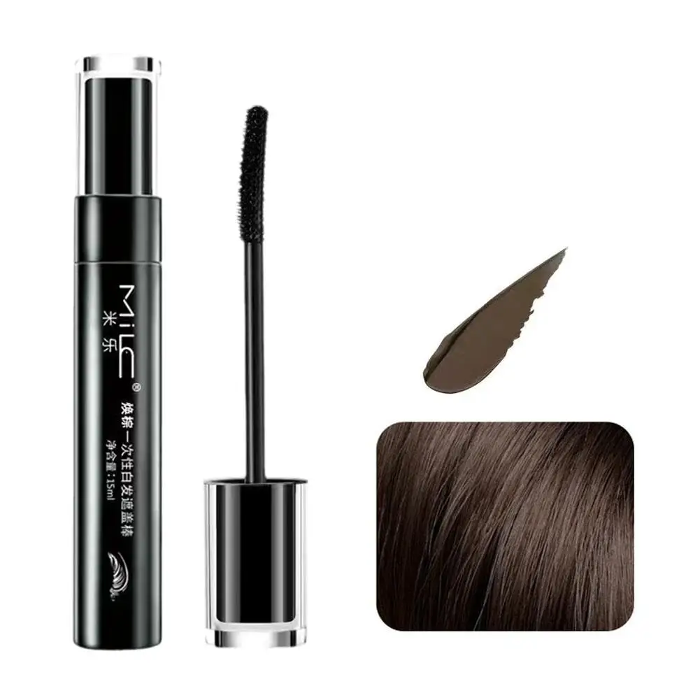 Nero Marrone One-Time Tinture per capelli Mascara Bastone grigio istantaneo Copertura temporanea Capelli Up Copertura della radice dei capelli Copertura Crema bianca Tintura X5Z6