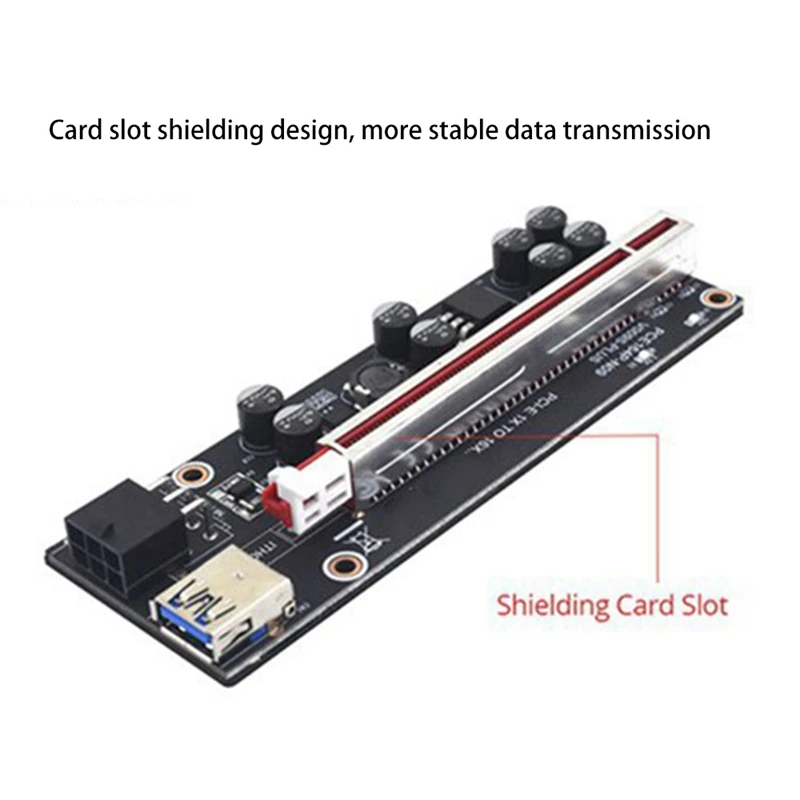 Pci Express Multiplier Pcie 1X To 4 5 6 USB 3.0 Expansion Card Pcie 1 To 4 Hub Riser 009S Pci Express X16 For BTC Mining