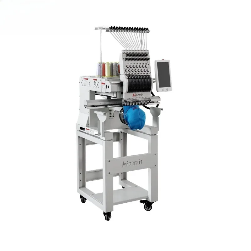Single Head Computerized Embroidery Machine Multi-Function High Speed Flat Hat Ready-to-Wear Embroidery Factory Direct