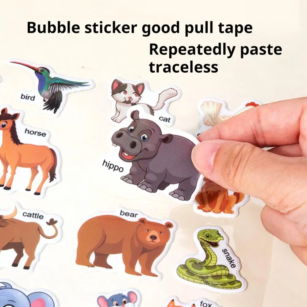 

Reusable Sticker Book Educational 3d Puffy Stickers Book for Toddlers Dinosaur Sea Theme Quiet Book for Preschool for Boys