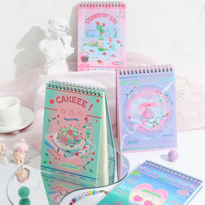 Sweetheart Korean Daily Weeks Planner Agenda Organizer 2023 Notebook Journal Time Schedule Management Notepad School Stationery