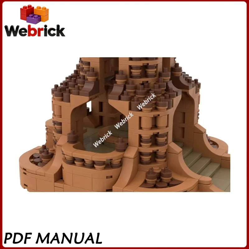 Classic Fantasy Spire Tower MOC Building Blocks Ancient Layered Citadel Model Assembly Bricks Set Display Christmas Gift