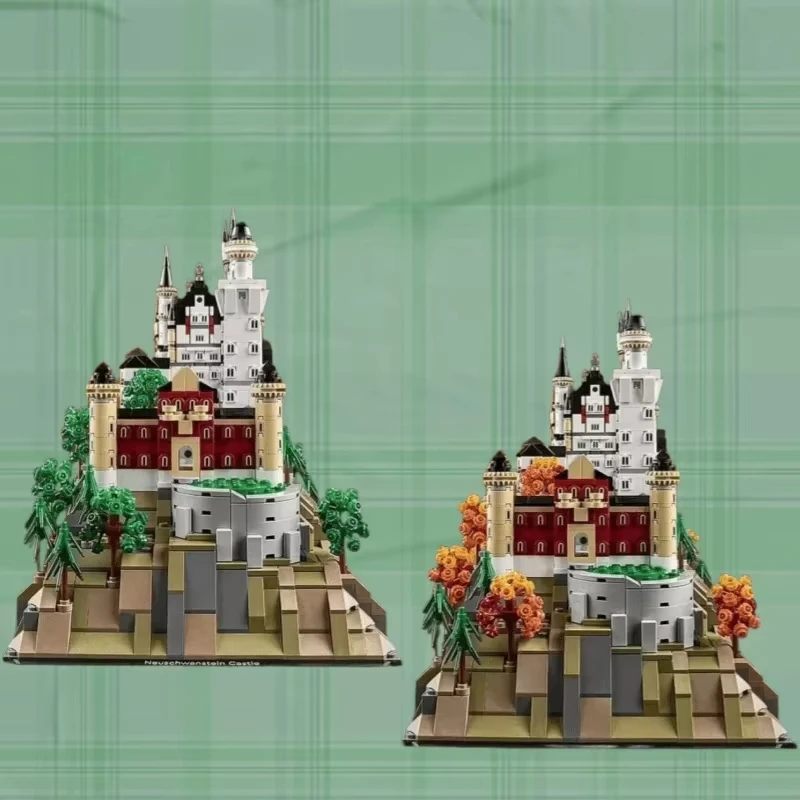 

Замок Neuschwanstein, строительные блоки, 3455 шт., креативная архитектура, набор кирпичных игрушек для детей и взрослых, Рождественский подарок