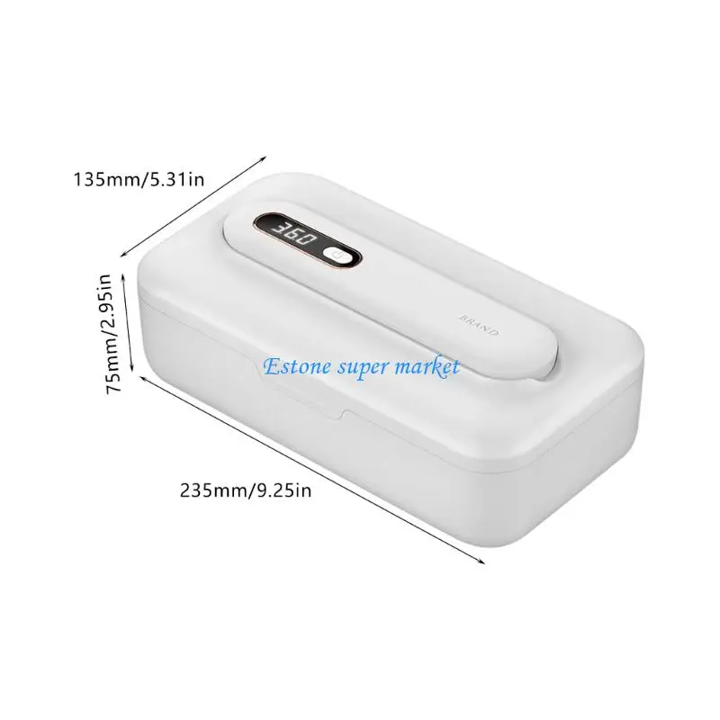 Caja esterilizadora chupete portátil 090B para mordedores y chupetes, estuche almacenamiento higiénico, modo inteligente